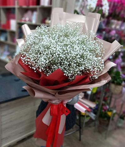 Букет цветов из: Гипсофила в Новоселки