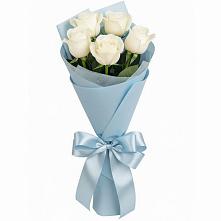 Букет 5 Белых роз Проуд #REPLACE_PRED# Новоселки