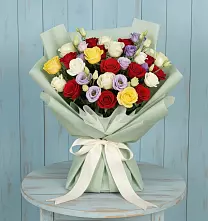 Букет цветов из:  Розы #REPLACE_PRED# Новоселки