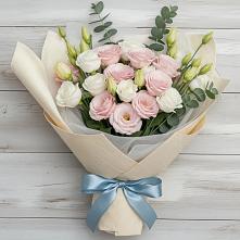 Букет цветов из:  Лизиантусы в Новоселки