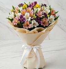 Букет цветов из:  Альстромерии #REPLACE_PRED# Новоселки