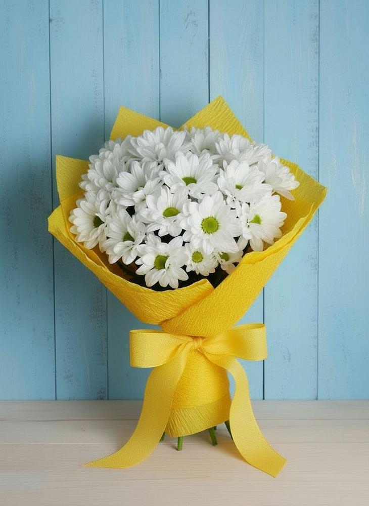 Букет цветов из: Хризантемы в Новоселки