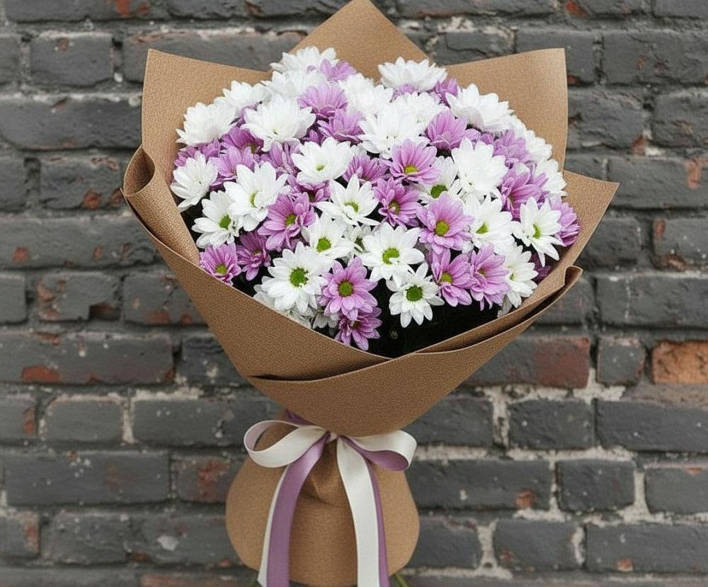 Букет цветов из: Хризантемы в Новоселки