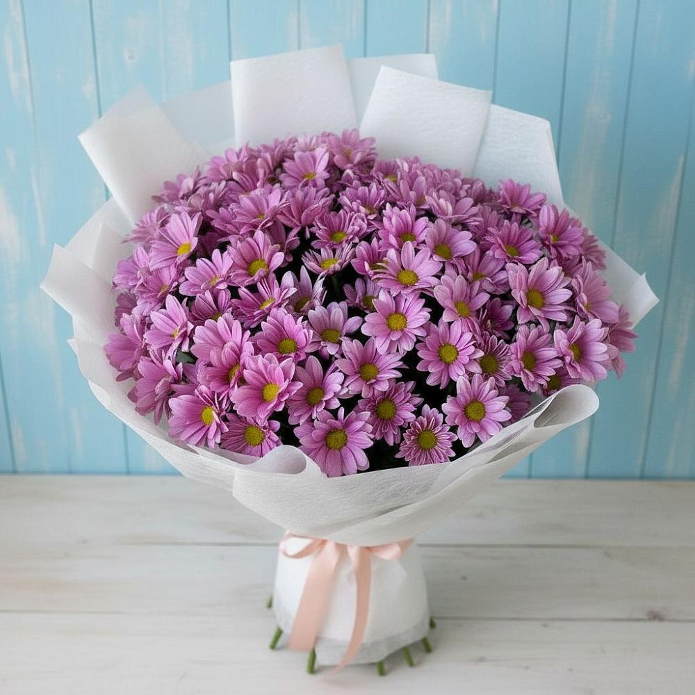 Букет цветов из: Хризантемы в Новоселки