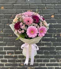 Букет цветов из:  Герберы и Хризантемы в Новоселки