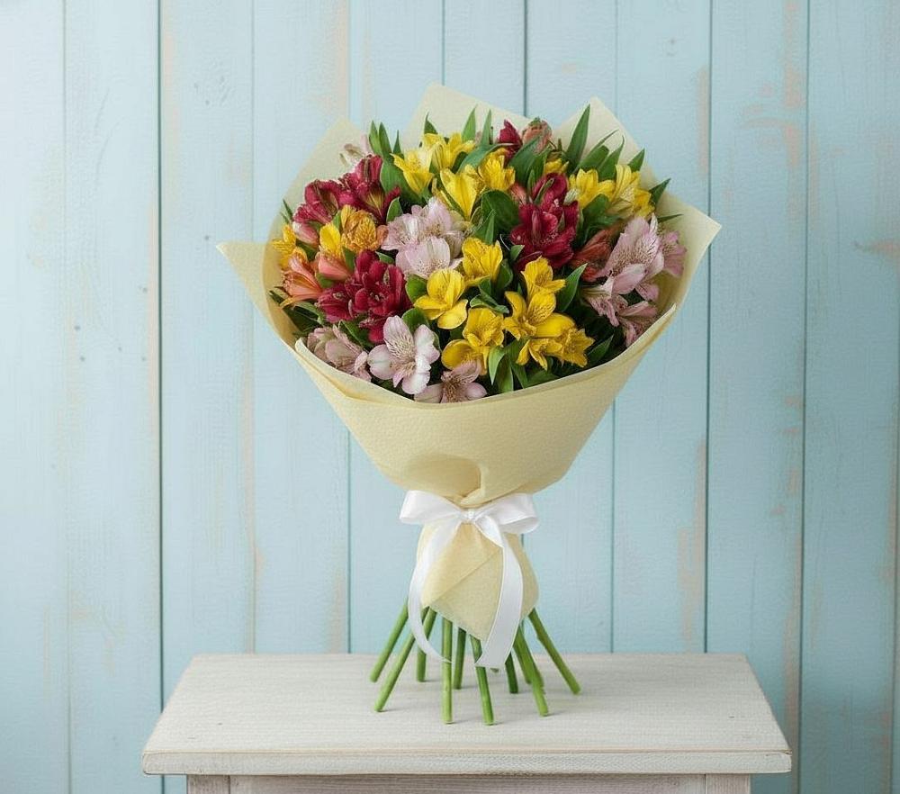 Букет цветов из: Альстромерии в Новоселки