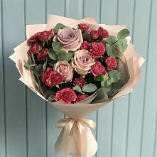 Букет цветов из:  Гвоздики и Розы в Новоселки