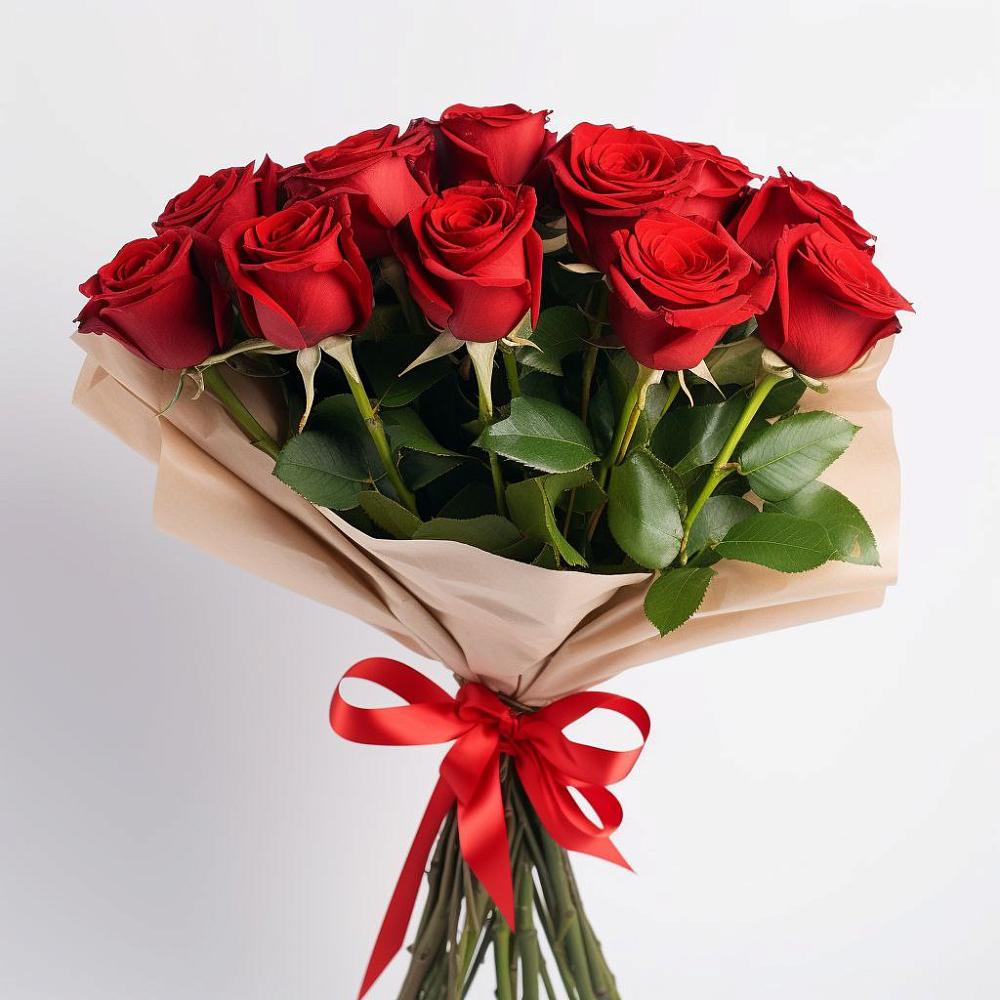 Букет 11 Красных роз Эдлесс Лав в Новоселки